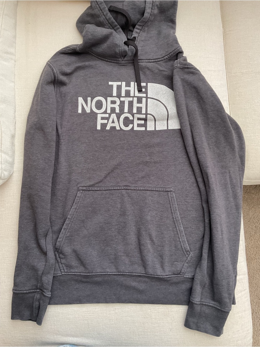 The North Face Men's Charcoal Gray Logo Pullover Hoodie